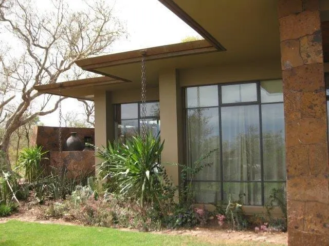 Bedroom wing with views over the reserve.