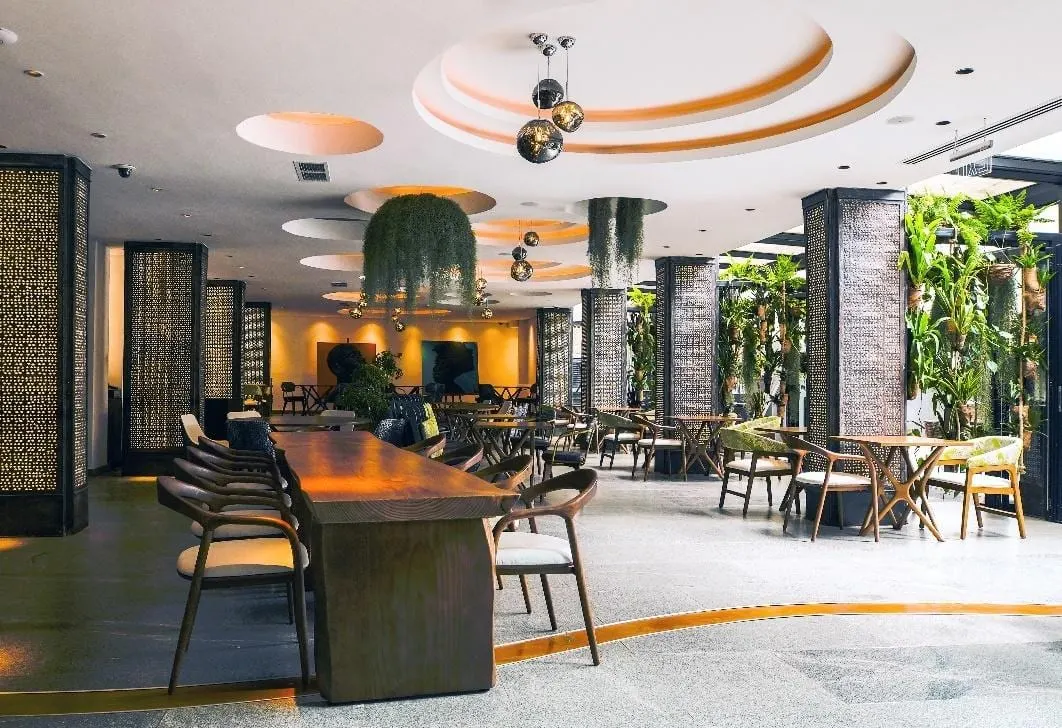 Poolside dining at Tribe.