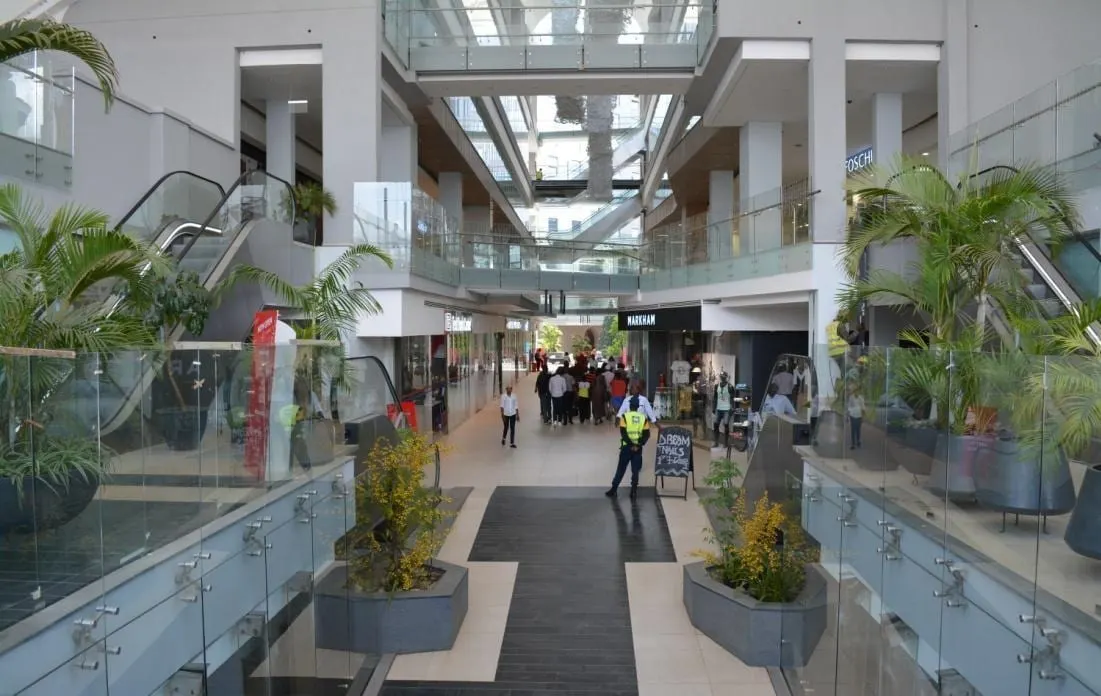 Retail concourse within the Village Market extension.